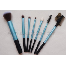 Set de cepillo cosmético azul del maquillaje de las herramientas cosméticas de la alta calidad 7PCS